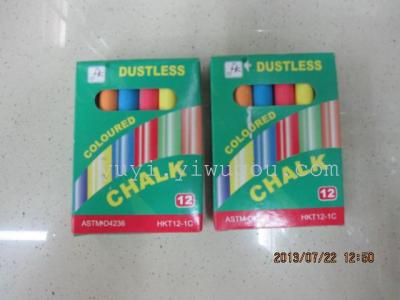 Calcium carbonate factory outlets supply 12 colored chalk dust chalk