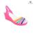 Order colorful jelly wedges women's Sandals spell color shoe breathable shoes with holes cut shoes