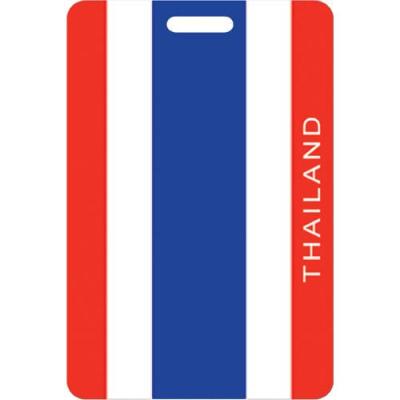 pvc rubber High quality luggage tags Thailand flag  tourism souvenir  ประเทศไทยเดินทางธงแท็กกระเป๋าที่อ่อนนุ่ม 