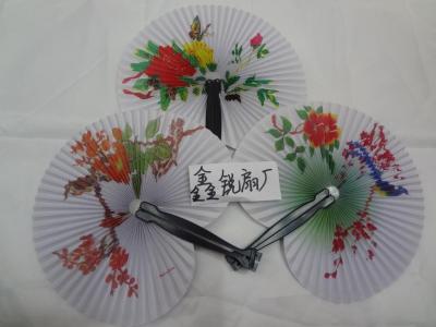 Manufacturer direct travel paper fan. Small and lovely plastic handle paper fan 