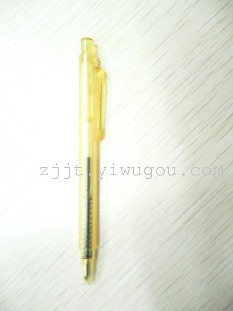 新款韩版透明杆圆珠笔 小旁跳中性笔
