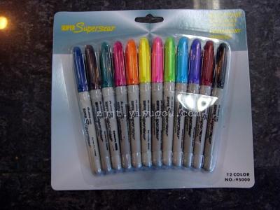 New Korean 12-color watercolor Pen Highlighter