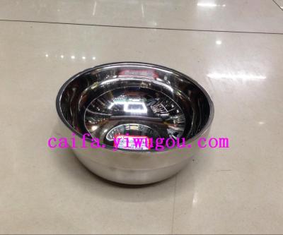 Rong Yuan double bowl stainless steel Platinum 11.5cm-20cm