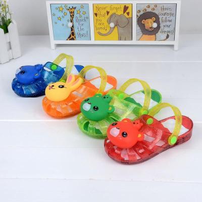 "Spot" Jelly Baby Sandals shoes slippers of children Flash cartoon head children's outdoor shoes