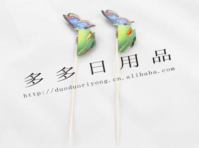 Butterfly toothpick craft toothpick cake decoration fruit plate toothpick