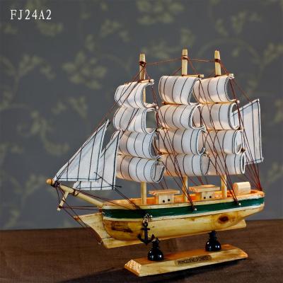 Handmade Model FJ24A1-6 24cm sailing Gift Furniture decoration Boat Model