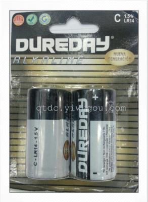 Factory Direct Sales Dureday 2# LR14 1.5V Alkaline Battery