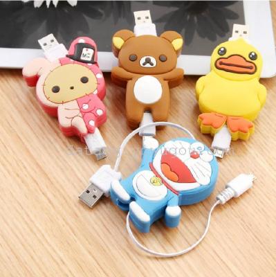 New Three Dimensional Cartoon Millet Htc Universal Usb Data Cable Samsung Data Cable Charging Cable Wholesale Specials