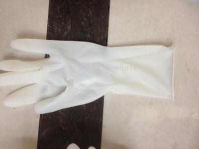 Disposable 12-inch latex gloves with white left and right hand A.