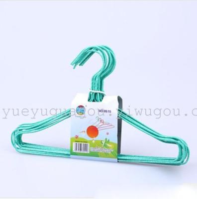 Daily Necessities Iron Wire Drying Rack Clothes Hanger Clothes Rack Plastic Dipping Clothes Hanger Chapelet