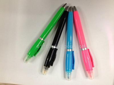 Fluorescent pen dual head new Korean candy color gel pens