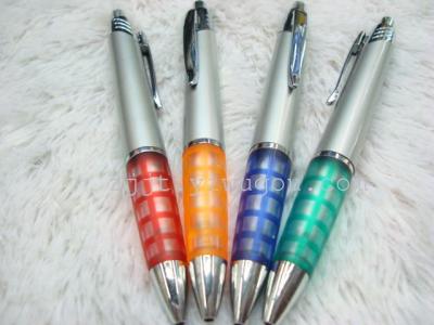 New Korean color leather silver ballpoint pen Gel ink pen