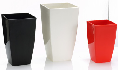 Three sets of foreign trade plastic flower pots