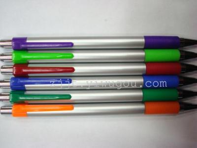 New Korean color&silver ballpoint pen Color leather gel ink pen