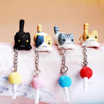 Super cute cat cartoon, dustproof dustproof plug