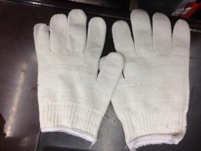 Manufacturer wholesale 10-needle bleached cotton gloves, 600 grams of labor gloves, cotton gloves, labor protection supplies.