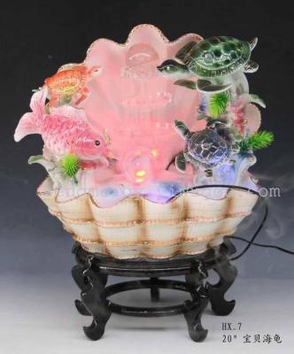 Baby sea turtles HX1007--20-inch ceramic humidifier running water fountain flowing