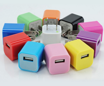 500 mah USB charger iphone 5/5s small green dot color charging head