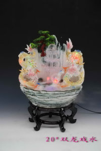 HX1012--20 inches ceramic water humidifier baby Dragon fountain water