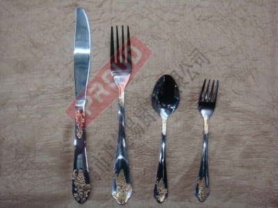 Stainless steel 91070A stainless steel cutlery, knives, forks, spoons