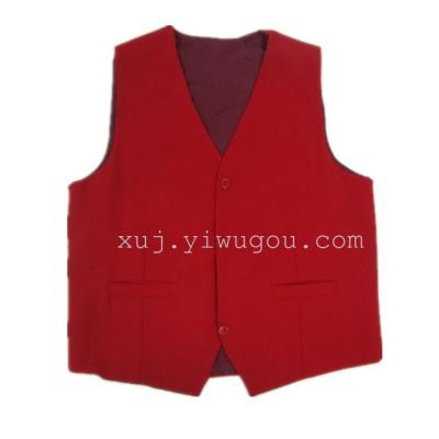 Supermarket attendant waistcoat overalls Mall shopping clothing commercials volunteer KTV vest lining