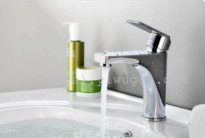 New brass lavatory faucet, wash basin faucet hot and cold faucet, wash basin faucet single hole