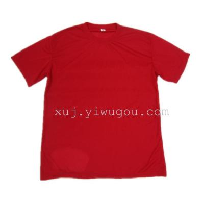 120g polyester bright red election round neck short sleeve t-shirt shirt