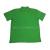 200g Green striped collar lapel buttons mens short-sleeve t-shirt 35% cotton 65% polyester