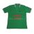 Spell color 200g dark green cotton linen grey collar short sleeve POLO shirts multicolor printing