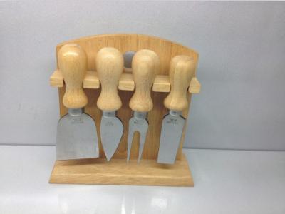 Export oak cheese set cheese cutting board 4 pieces business gift a-46a