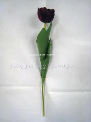 Single smallTulip factory direct high simulation flower artificial flower high degree of simulation can be made 6 colors