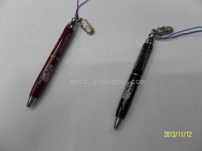Pendant pendant mini metal ballpoint pen factory direct fluent customizable logo