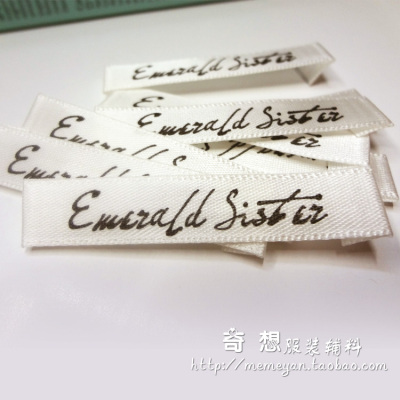 Woven Ribbon Collar Lable/Ribbon Printing/Cloth Label Trademark Printing/Sewn-in Label/Clothing Neckline Mark Satin Satin