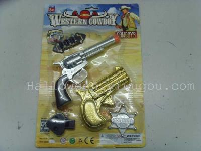 Simulation toy cowboy gun set child toy