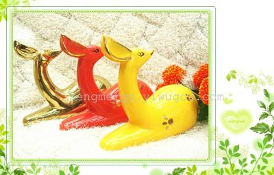 Fox new animal ornaments color glaze decoration the creative decorations home decoration crafts wholesale
