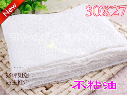 Yiwu One Yuan Daily Necessities Bamboo Fiber Dishcloth Oil-Free Dish Towel M3027 White