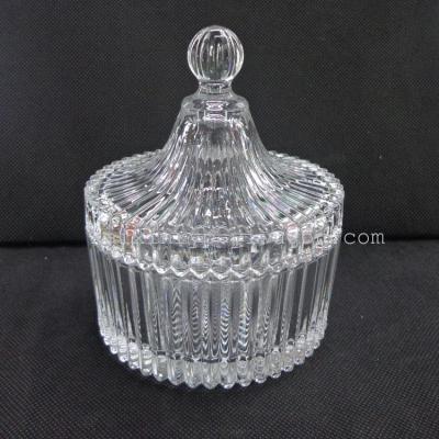 [hot sales] Manufacturers direct Glass Sugar Bowl three claw fruit cup senior crystal white material color box packaging [hot sales