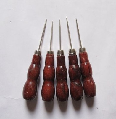 Wooden handle thousands of Mei-Tong. hyacinth cone. drill. pointed awl