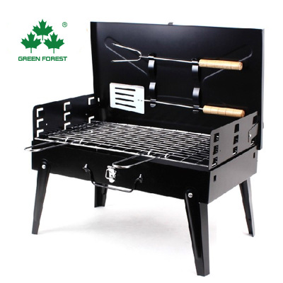 Green forest portable grill barbecue grill barbecue utensils