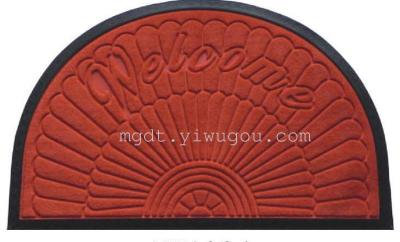 Shida Rubber Brushed Edge Embossed Semicircle 4575 Floor Mat