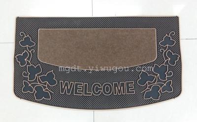 Shida Rubber Injection Molding Stitching Spray Color Non-Slip Absorbent Arc Shape Floor Mat