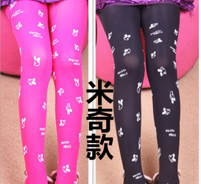 Mitch cat girls footless tights in spring and autumn children's Candy-colored velvet pantyhose pantyhose cheap wholesale