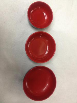 Factory direct bi-color black on red Bowl melamine Bowl imitation porcelain bowl bowls