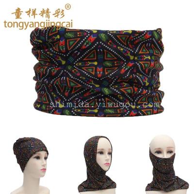 Outdoor gear fishing enthusiasts Riding Hood fish-patterned scarf child-like wonderful smecta FISH turban Hat