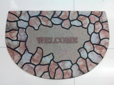 Semi Villa door mats rubber pads rub wear-resistant anti-slip flocking leather printing floor mat