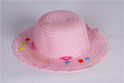 Liangmao children Cap Sun Cap Hat large-brimmed hat hand-knitted new leisure