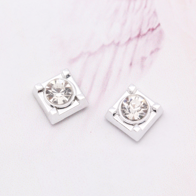 Square magnet magnets earrings Korean postal men and women fashion earrings non-pierced ear clip variety wholesale