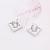 Square magnet magnets earrings Korean postal men and women fashion earrings non-pierced ear clip variety wholesale