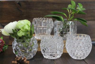 Glass candle holder Glass vase Glass flower pot Glass container water culture container