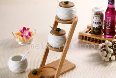 ZT133155 white enamel kitchen Spice jar wholesale home gift crafts supplies 280